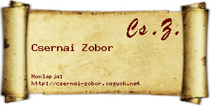 Csernai Zobor névjegykártya